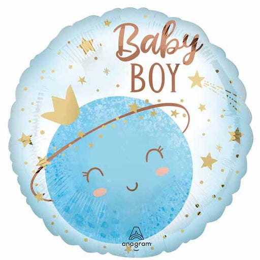 Little Moon Boy 18-Inch Round Foil Balloon