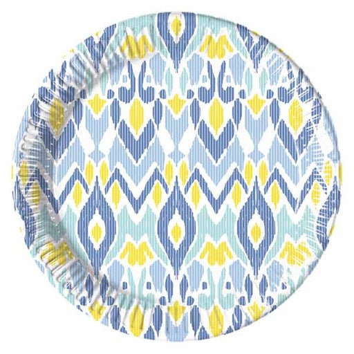 Ethnic Design 9-Inch Paper Plates, 8 Pack