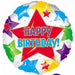 Star Happy Birthday 18-Inch Foil Balloon