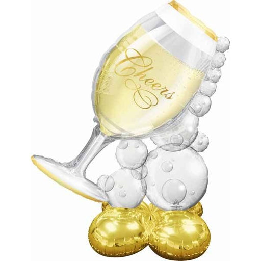51-Inch Wine Glass AirLoonz Foil Balloon