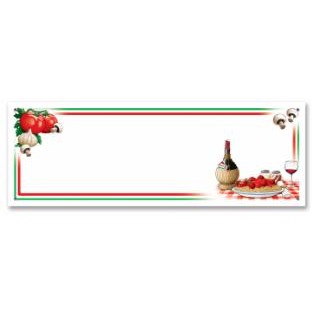 Italian Night Sign Banner, 5 ft x 21 in