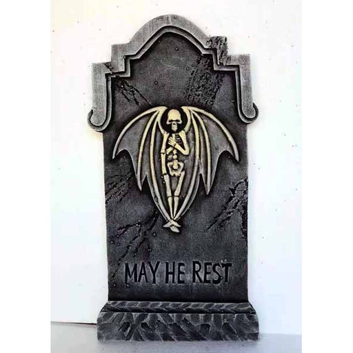 Winged Skeleton Halloween Tombstone
