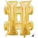 16-Inch Gold Hashtag Foil Balloon