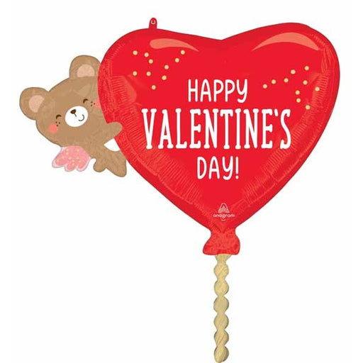 Angel Bear Hug Valentine's Day Foil Balloon, 29 Inch