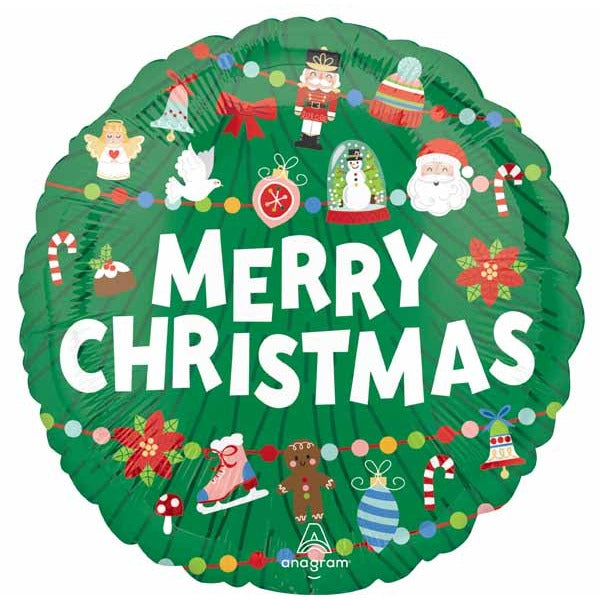 Timeless Christmas Tree 18-Inch Round Foil Balloon
