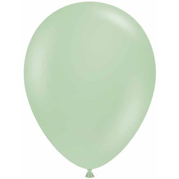 TUFTEX 17-Inch Pearl Meadow Green Latex Balloons, 50 Count