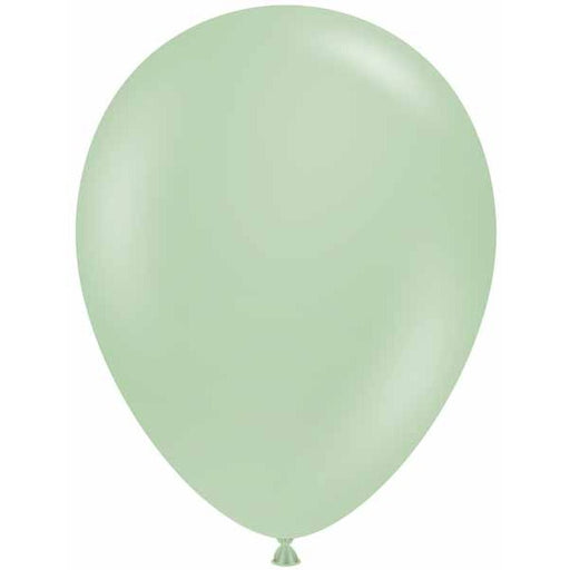 TUFTEX 5-Inch Pearl Meadow Green Latex Balloons, 50 Count