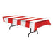Red & White Striped Tablecover, 54 x 108 Inches