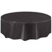 84" ROUND TABLECOVER BLACK 1PK