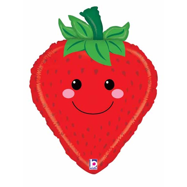 Strawberry Produce Pal 26-Inch Foil Balloon