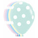 POLKA DOTS ALL OVER 11" MATTE ASST 50/BG