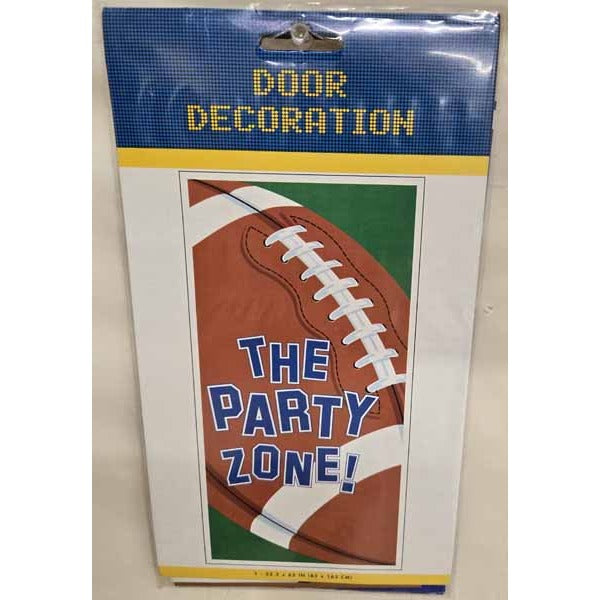 Football The Party Zone Door Cover