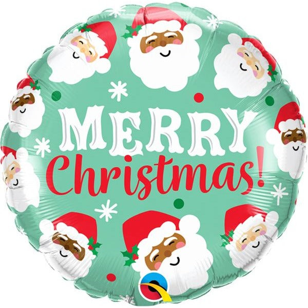 18" Ho Ho Ho Christmas Santa Foil Balloon