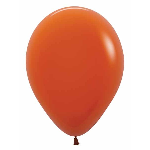 Sempertex 11" Sunset Orange Latex Balloons, 50 Count