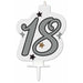 18th Birthday Milestone Cake Candle
