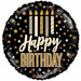 Birthday Candles & Dots 9-Inch Holographic Foil Balloon