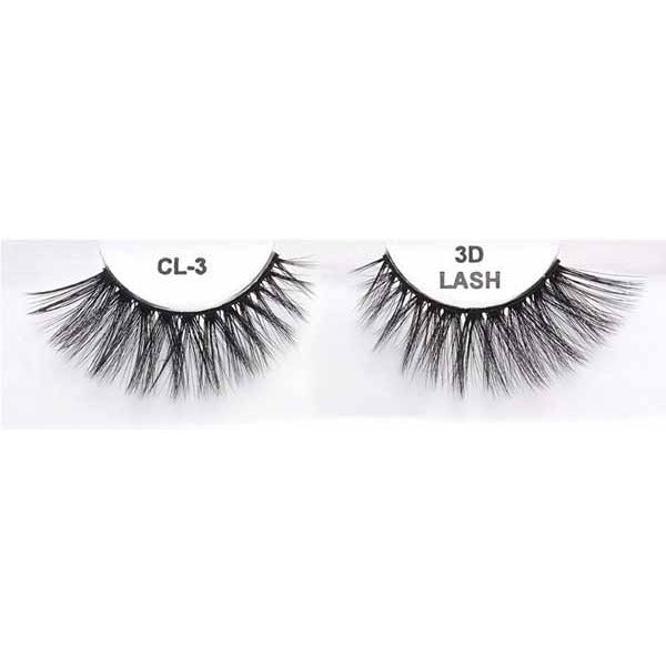 3D Faux Mink Black Eyelashes, Style CL 3