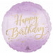 Lavender Luxe Happy Birthday 18" Round Foil Balloon