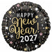 Happy New Year 2027 Round Foil Balloon, 18 Inch