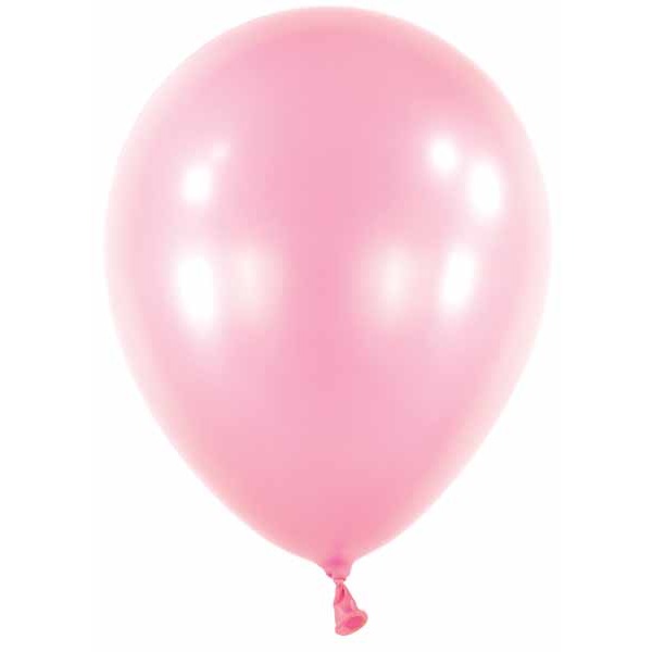 Anagram 11-Inch Pearl Pretty Pink Latex Balloons, 100 Count