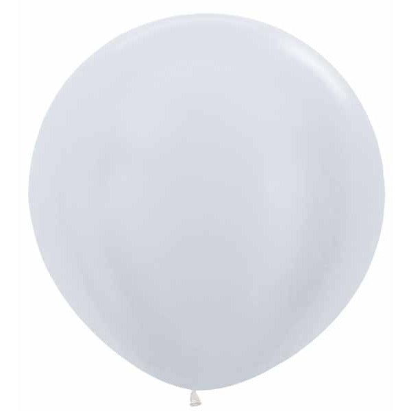 Sempertex Satin White 36-Inch Latex Balloons, 2-Pack