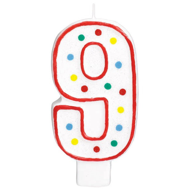 5-Inch Number 9 Birthday Candle