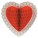 12-Inch Art-Tissue Heart Decoration, 1 Pack