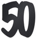 Number 50 Foil Silhouette Decoration