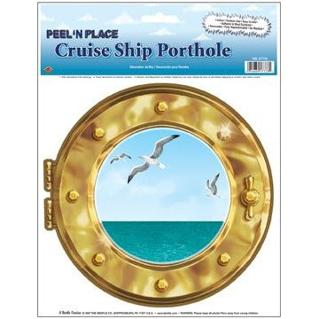 CRUISE SHIP PORTHOLE PEEL N PLACE 1/PACK