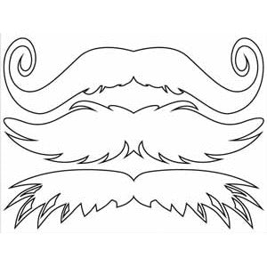 StacheTATS Junior Full Glow Stache Temporary Mustache Tattoo
