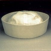 White Cotton Gob Sailor Hat for Adults