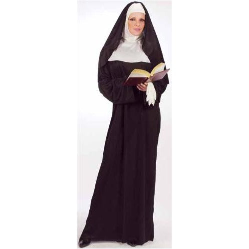 Adult Deluxe Nun Costume, One Size 4 to 14
