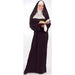 Adult Deluxe Nun Costume, One Size 4 to 14