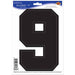 Black Number 9 Peel N Place Decoration