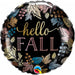 Hello Fall 18" Round Foil Balloon