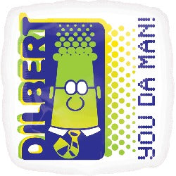 Dilbert You Da Man! 18-Inch Foil Balloon
