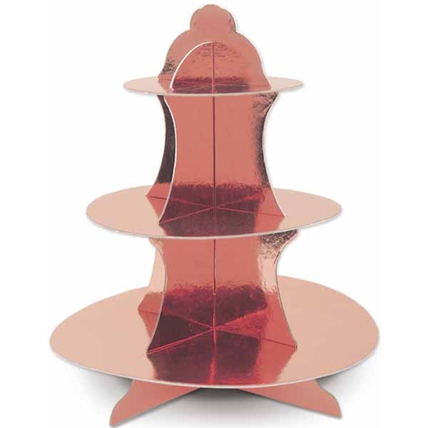Metallic Cupcake Stand, 13.5 Inches
