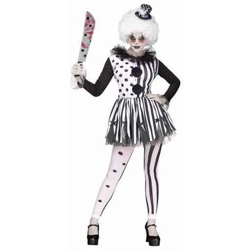 Women's Killer Clown Costume, Medium/Large (10-14)