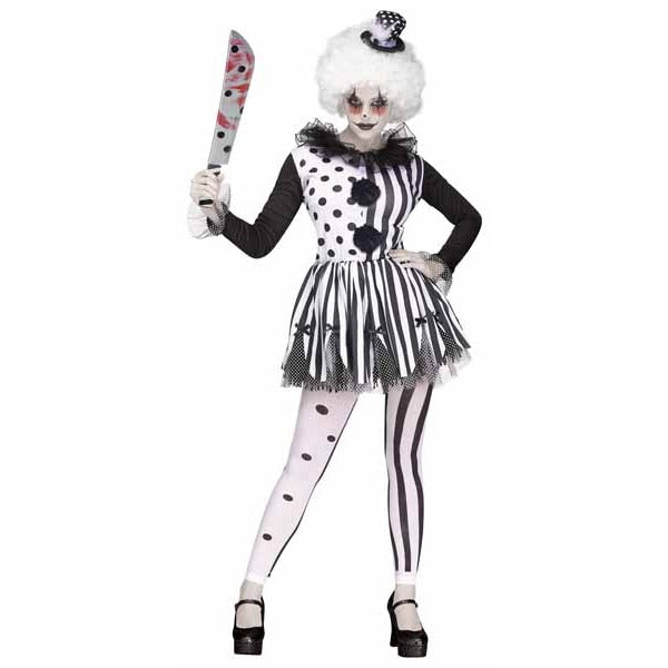 Women's Killer Clown Costume, Medium/Large (10-14)