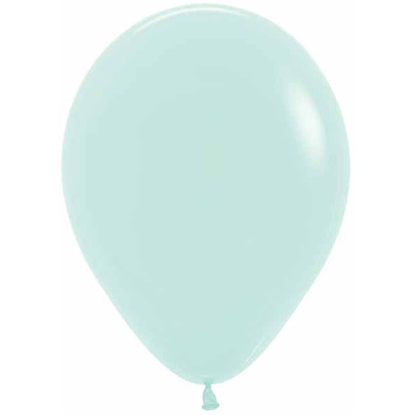 Sempertex 5" Pastel Matte Green Latex Balloons, 50 Pack
