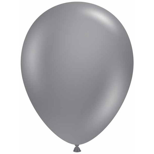 TUFTEX 11-Inch Gray Smoke Latex Balloons, 100 Count