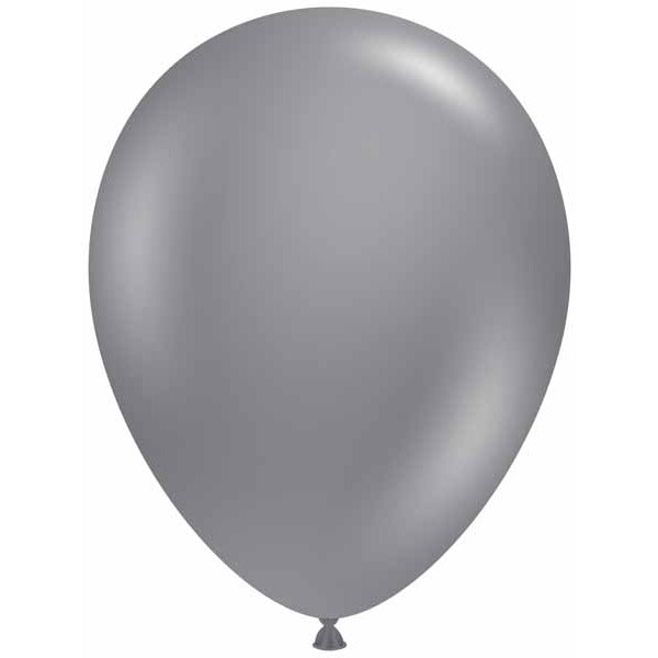 TUFTEX 11-Inch Gray Smoke Latex Balloons, 100 Count