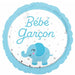 Bébé Garçon Elephant 18-Inch Round Foil Balloon