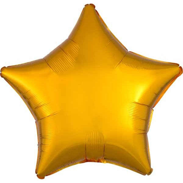19-Inch Metallic Gold Star Foil Balloon