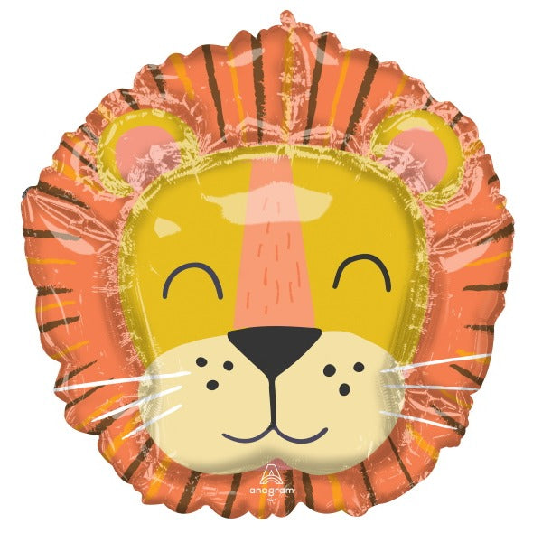 Get Wild Lion's Head 28-Inch Foil Balloon