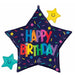Bold Birthday Star Foil Balloon, 29 Inch