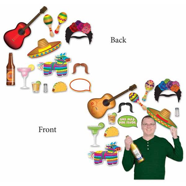 Fiesta Photo Booth Signs, 13 Pieces