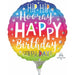 Hip Hip Hooray Birthday 9-Inch Round Foil Balloon