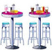 Soda Shop Tables & Stools Decorative Props