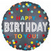 Confetti Happy Birthday to You 18" Foil Balloon